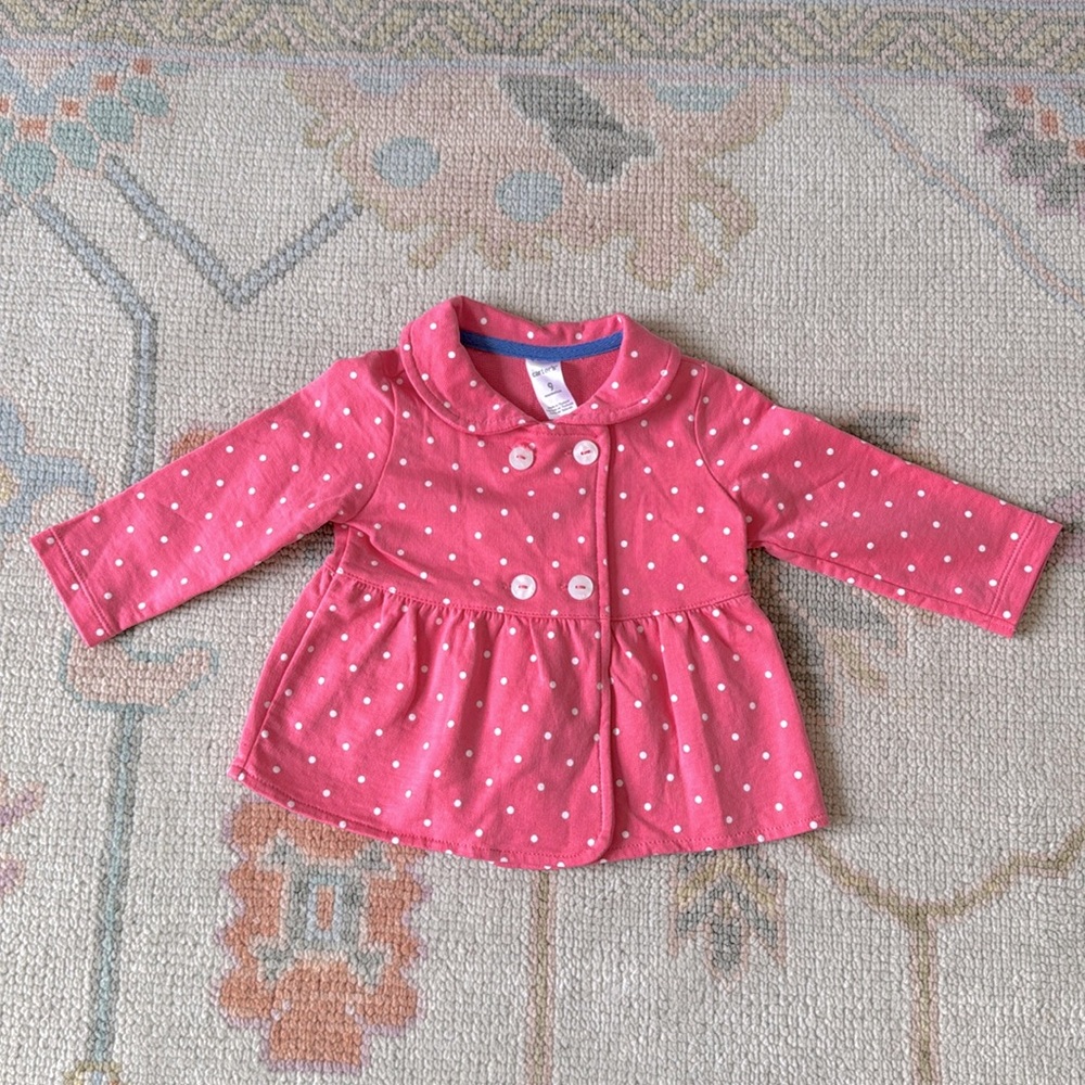 Pink and White Polka-dot Jacket